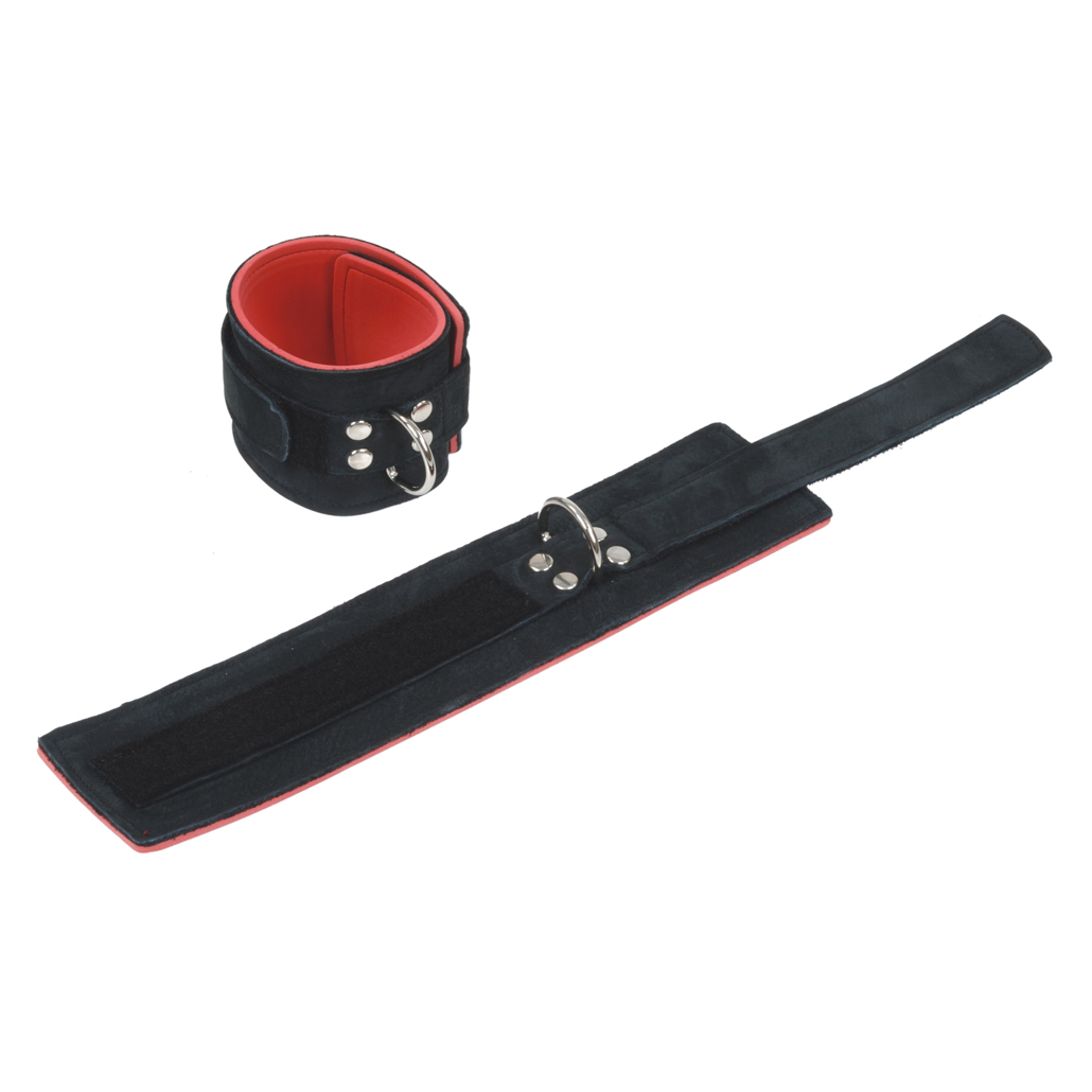 Fußfesseln, außen Velourleder innen Moosgummi