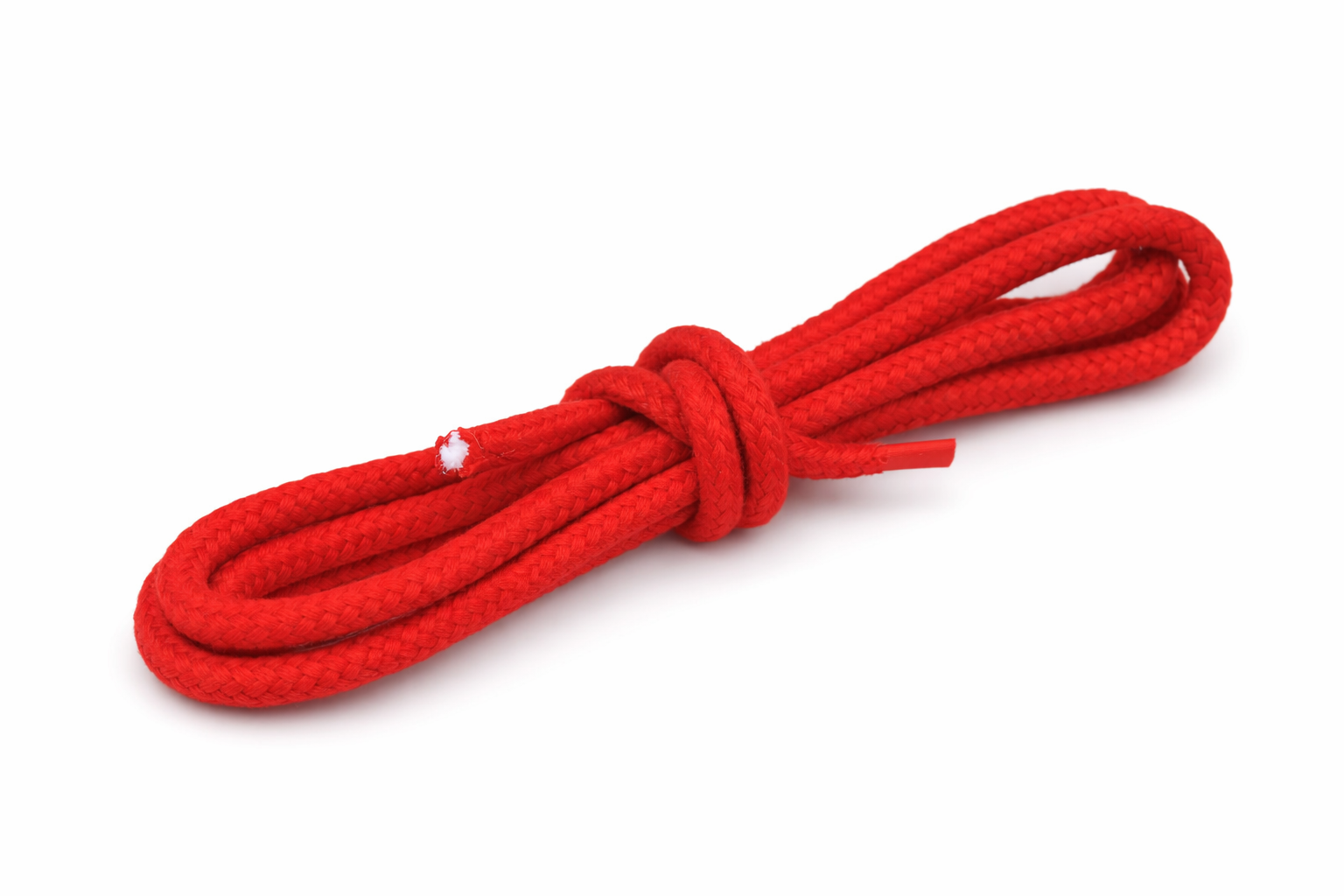 Rotes geflochtenes Baumwollseil mit Seele in 6 mm