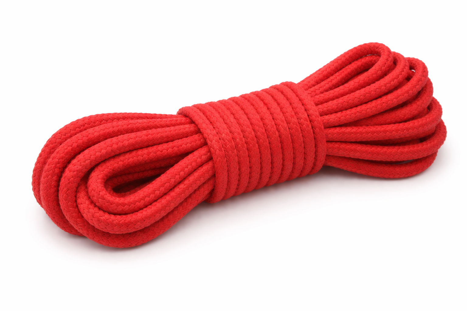 geflochtenes Baumwollseil mit Seele, 8 mm, rot