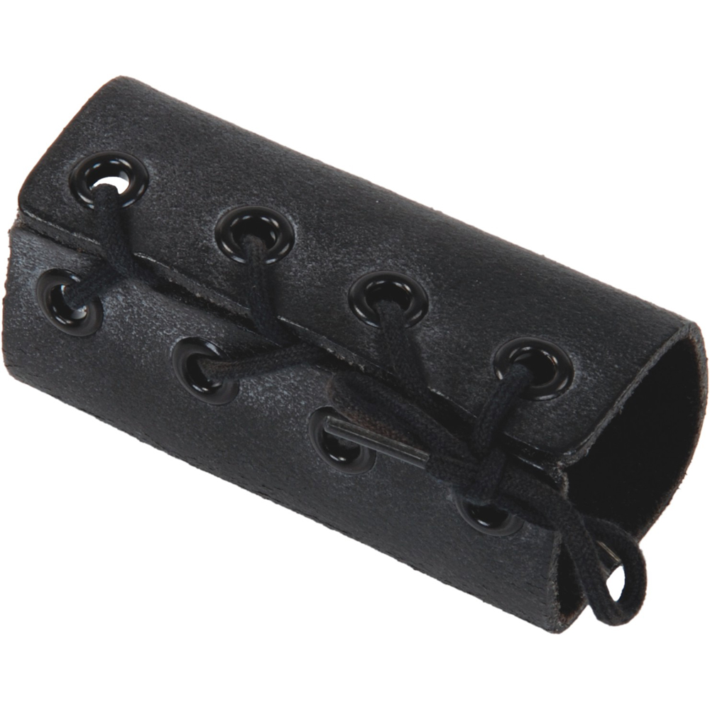 Schwarze Leder Peniskorsage mit Schnürung für individuelle Enge