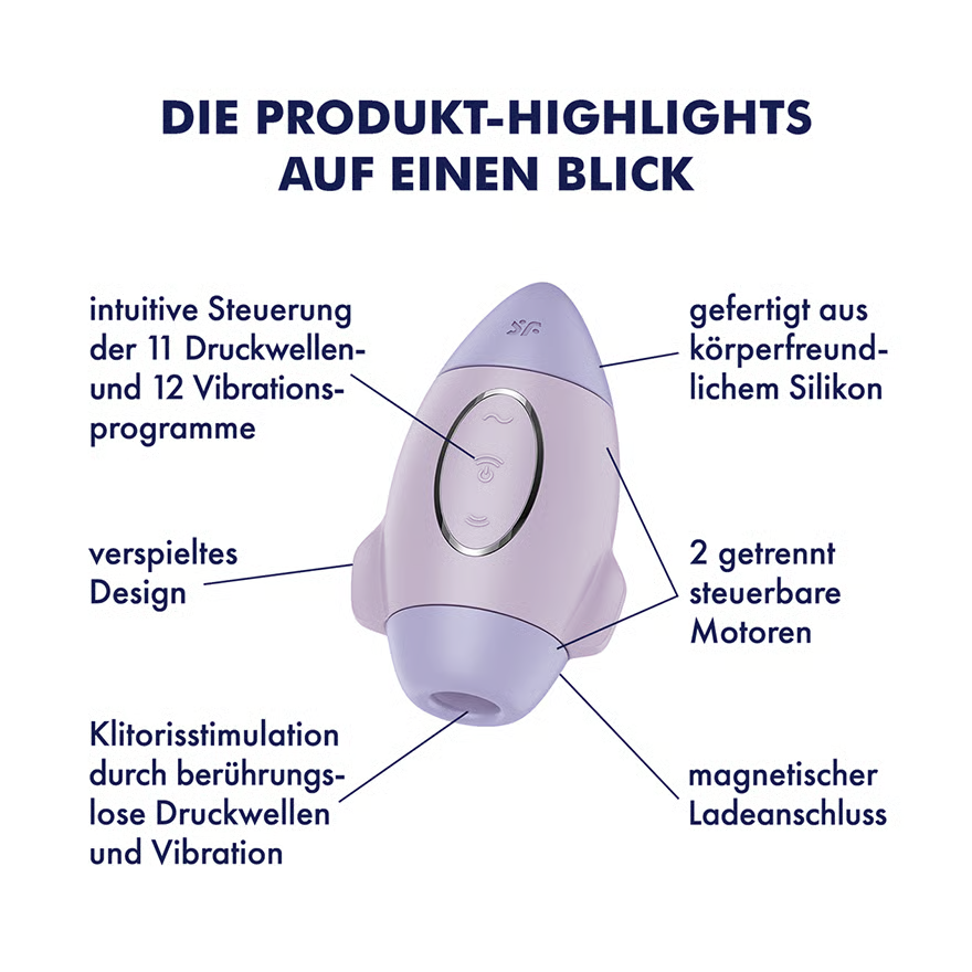Satisfyer Mission Control  Druckwellenvibrator