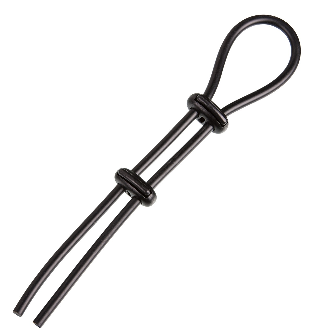 Elastischer Penis- und Hodenring mit stufenlos verstellbaren Reglern